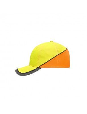 Functional 6 panel cap in loud neon colours