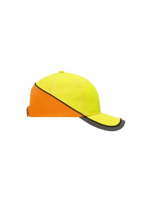 Functional 6 panel cap in loud neon colours