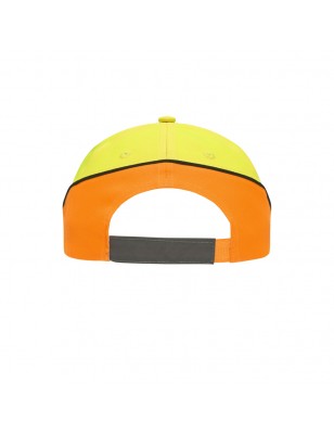 Functional 6 panel cap in loud neon colours