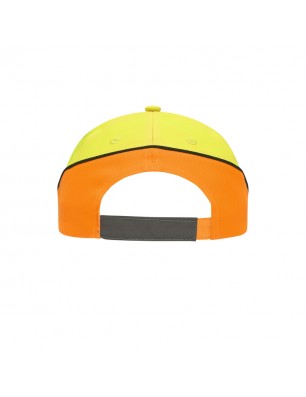 Functional 6 panel cap in loud neon colours