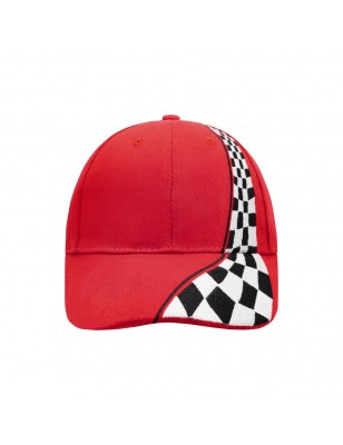 High-quality 6 panel cap in attractive racing look