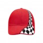 High-quality 6 panel cap in attractive racing look