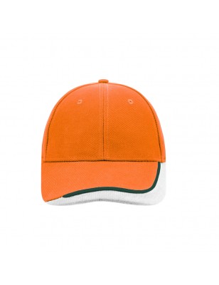 6 panel cap with special three-coloured sandwich