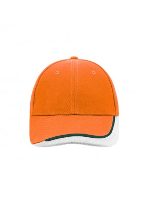 6 panel cap with special three-coloured sandwich