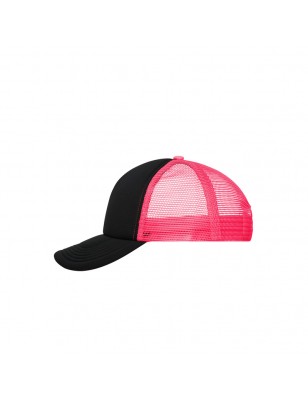 Trendy 5 panel mesh cap in many colour combinations