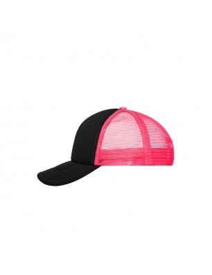 Trendy 5 panel mesh cap in many colour combinations