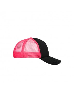 Trendy 5 panel mesh cap in many colour combinations