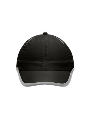 Sporty 6 panel cap made of microfibre for all weather conditions