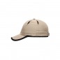 Sporty 6 panel cap made of microfibre for all weather conditions