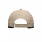 Sporty 6 panel cap made of microfibre for all weather conditions