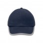 Original 6 panel cap with reflective border around the peak (without protective function/no PPE)