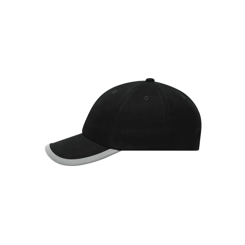 Original 6 panel cap with reflective border around the peak (without protective function/no PPE)