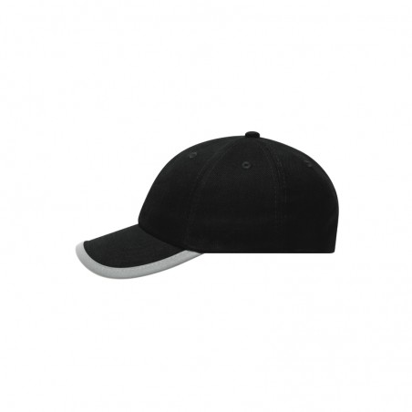 Original 6 panel cap with reflective border around the peak