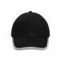 Original 6 panel cap with reflective border around the peak (without protective function/no PPE)