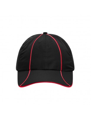 6 panel cap with casual decorative embroidery