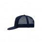 5 panel mesh cap with flat peak