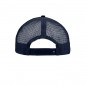 5 panel mesh cap with flat peak