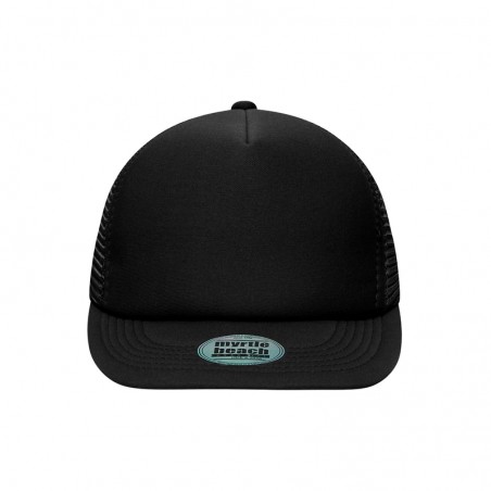 Trendy cap with flat peak and extra soft mesh