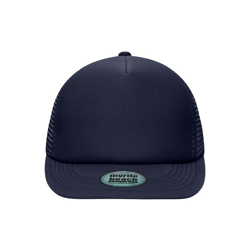 Trendy cap with flat peak and extra soft mesh