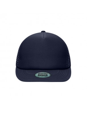 Trendy cap with flat peak and extra soft mesh