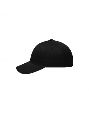 6 panel sandwich cap with brushed surface