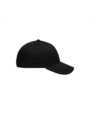 6 panel sandwich cap with brushed surface