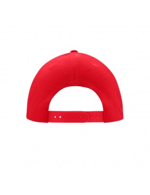 6 panel cap with flat peak