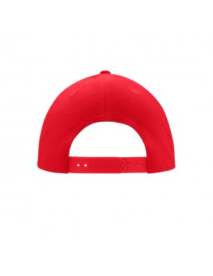 6 panel cap with flat peak