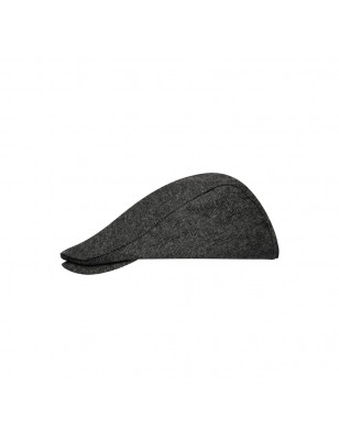 Flat beanie with concealed peak