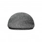 Flat beanie with concealed peak