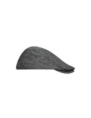 Flat beanie with concealed peak