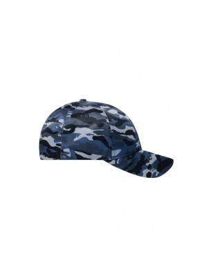 High-quality 6 panel cap in camouflage design