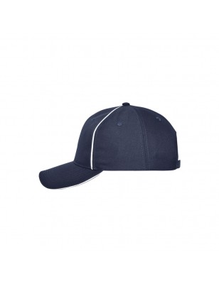 High-quality 6 panel cap with reflective elements (without protective function/no PPE)