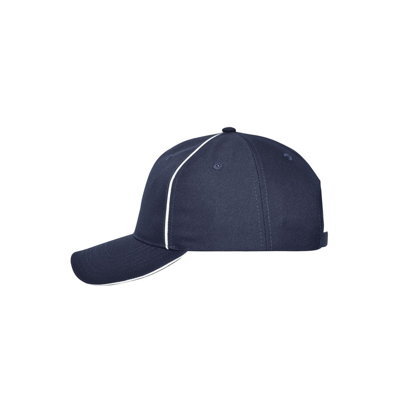 High-quality 6 panel cap with reflective elements (without protective function/no PPE)