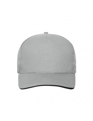 5 panel cap with unbrushed surface