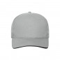 5 panel cap with unbrushed surface