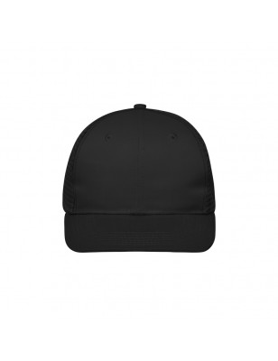 Trendy 6 panel mesh cap with a flat peak made of polycotton