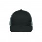 Trendy 6 panel mesh cap with a flat peak made of polycotton