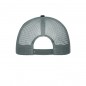 Trendy 6 panel mesh cap with a flat peak made of polycotton