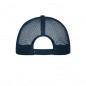 Trendy 6 panel mesh cap with a flat peak made of polycotton