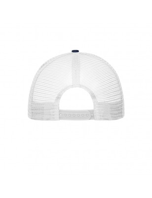 Trendy 6 panel mesh cap with a flat peak made of polycotton