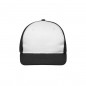 Trendy 6 panel mesh cap with a flat peak made of polycotton