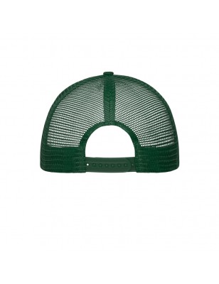 Trendy 6 panel mesh cap with a flat peak made of polycotton