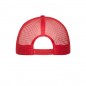 Trendy 6 panel mesh cap with a flat peak made of polycotton