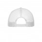 Trendy 6 panel mesh cap with a flat peak made of polycotton