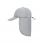 6 panel cap with extra long neck guard