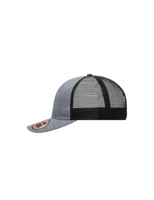 Stylish mesh cap in modern mélange look