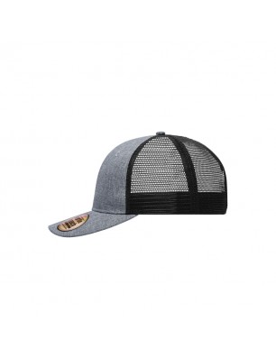 Stylish mesh cap in modern mélange look