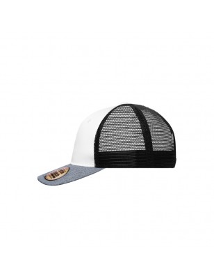 Stylish mesh cap in modern mélange look