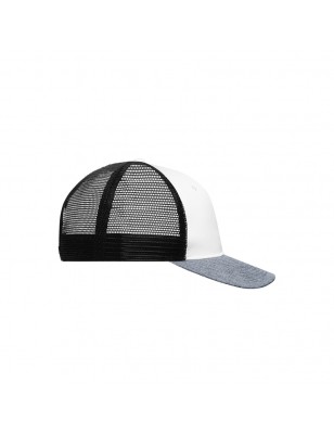 Stylish mesh cap in modern mélange look